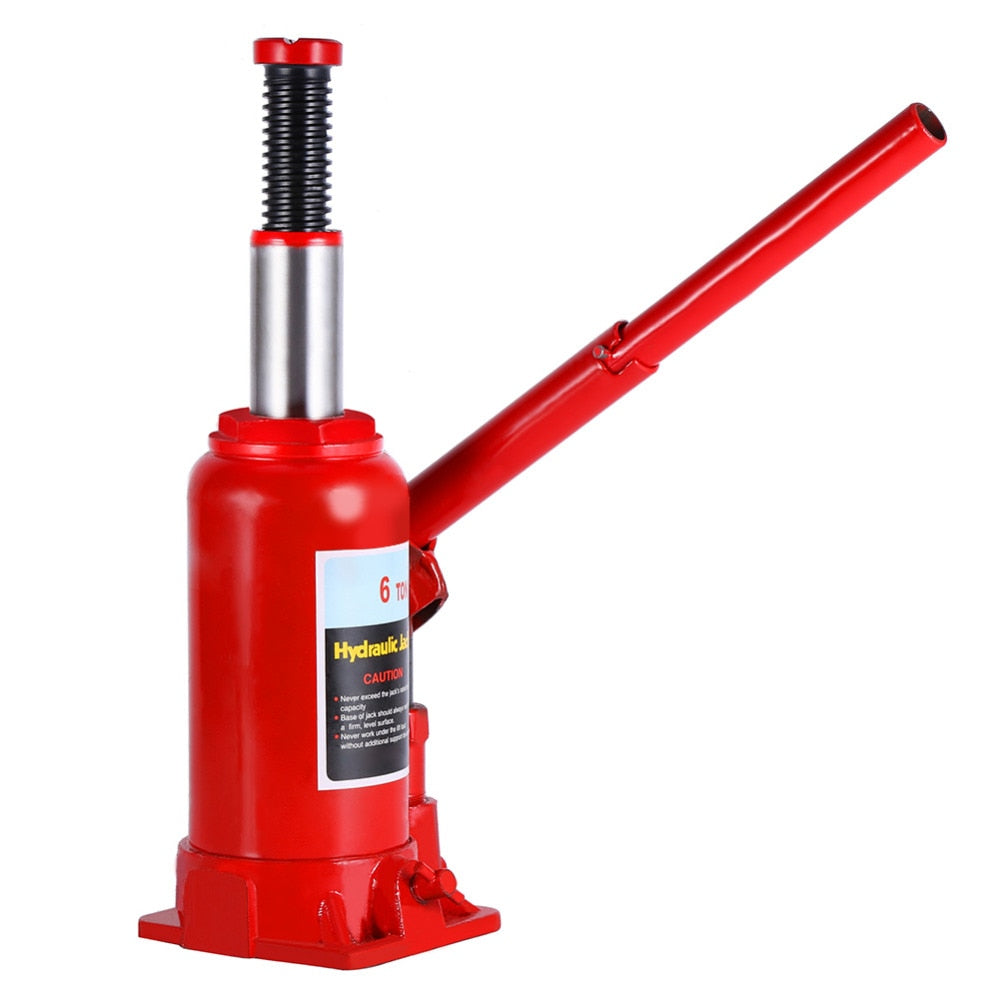 6T Hydraulic Bottle Jack Heavy Duty Lifting Car Van Caravan Vehicle Automotive Lift Vehicle Repair Tool Automotive Lifter
